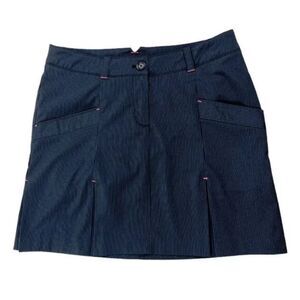 Nike Golf Tour Performance Pleated Skort Black Pinstripes Women’s Size 2